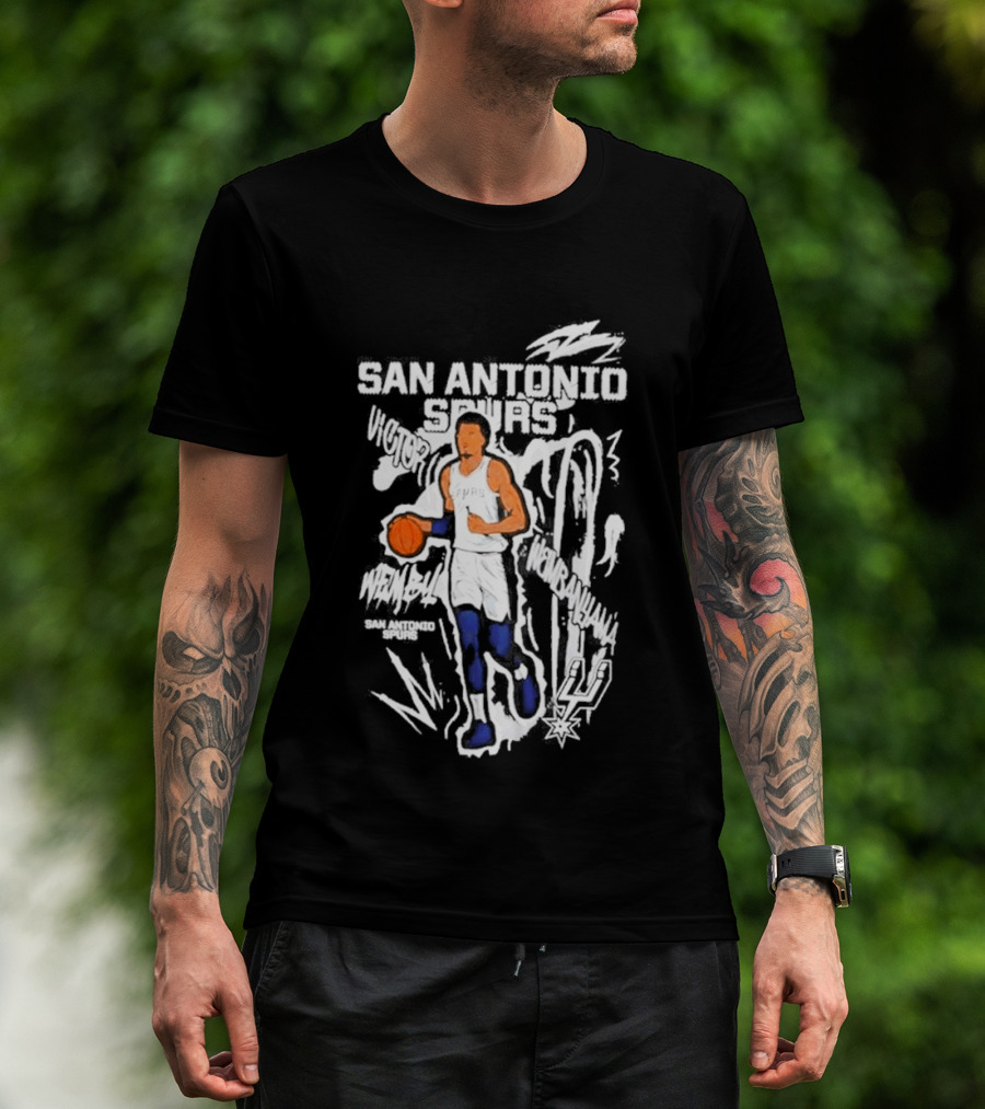 Victor Wembanyama San Antonio Spurs Chalked Up Player T-Shirt