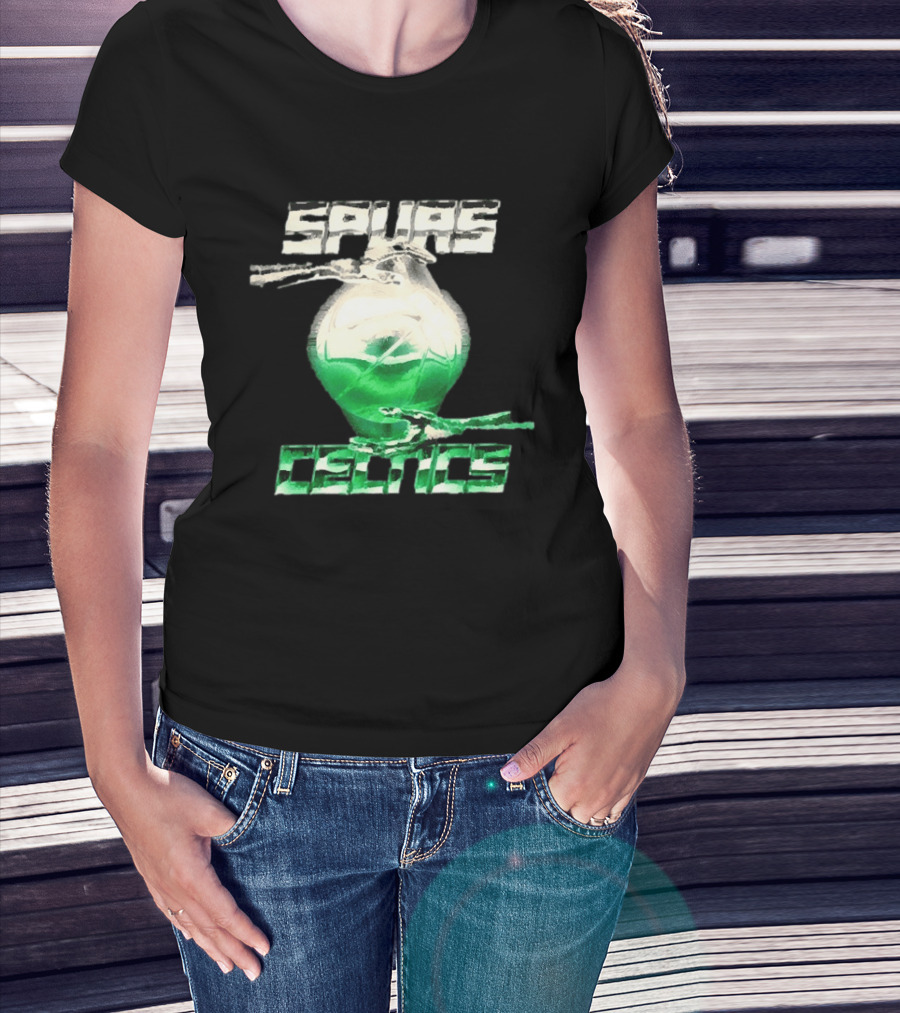 San Antonio Spurs Vs Boston Celtics NBA 2026 Glowing Basketball T-Shirt