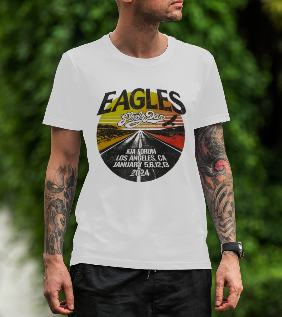 Eagles Steely Dan Kia Forum Los Angeles January 2024 Tour T-Shirt