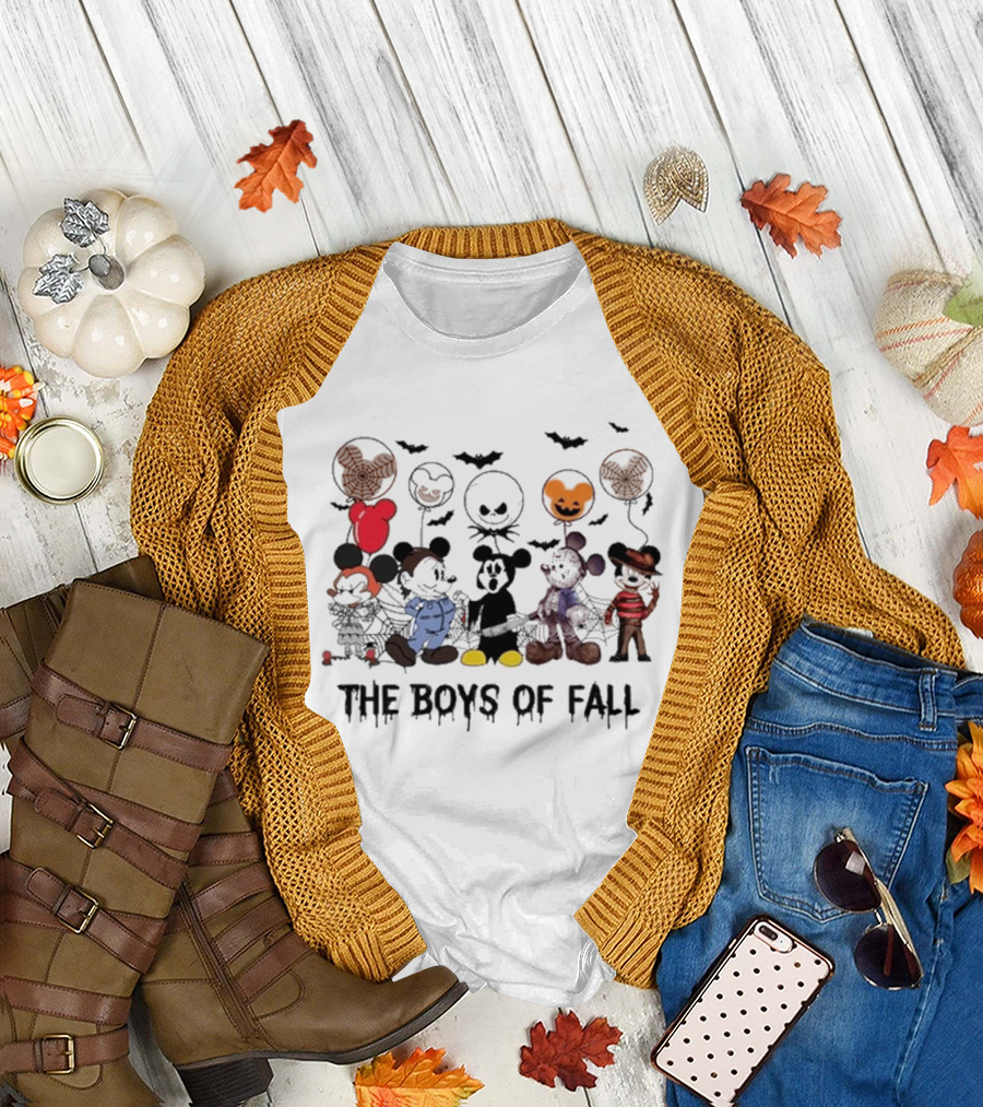 Mickey Mouse Walt Disney Halloween The Boys Of Fall 2024 T-Shirt