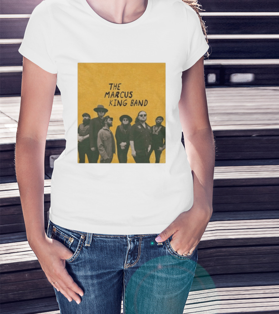 The Marcus King Band Vintage American Tour Group Photo T-Shirt