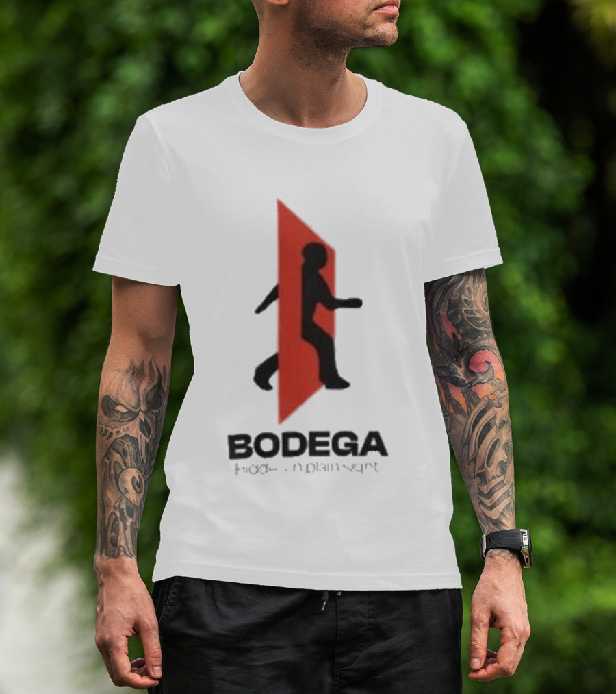 Bodega Doors Of Perception Person Walking Through Red Portal T-Shirt