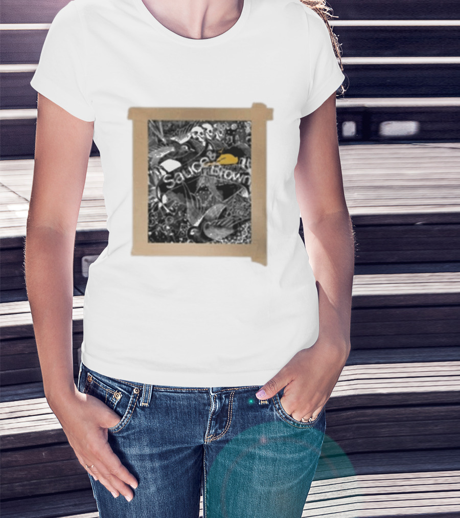 Sauceandbrown Project Press Ornate Bird And Skull T-Shirt