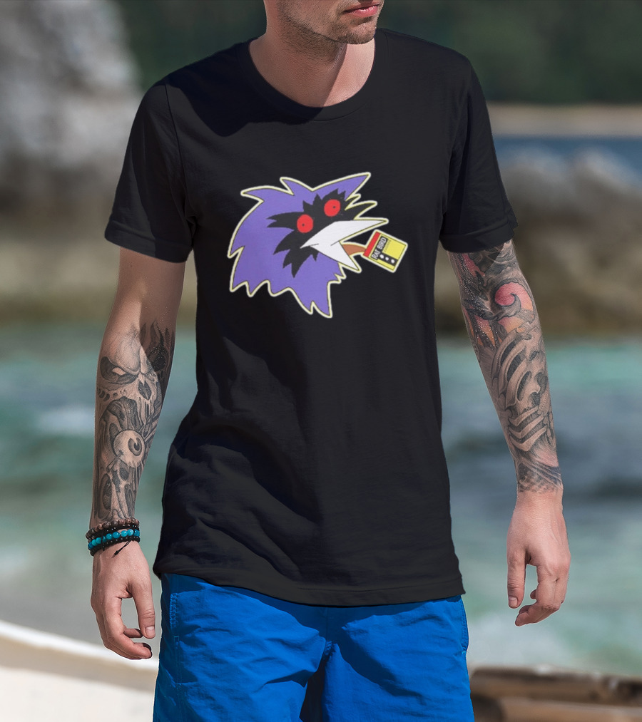 Rat Bird Old Bay Seasoning Meme Yellow Box Purple Creature Red Eyes T-Shirt
