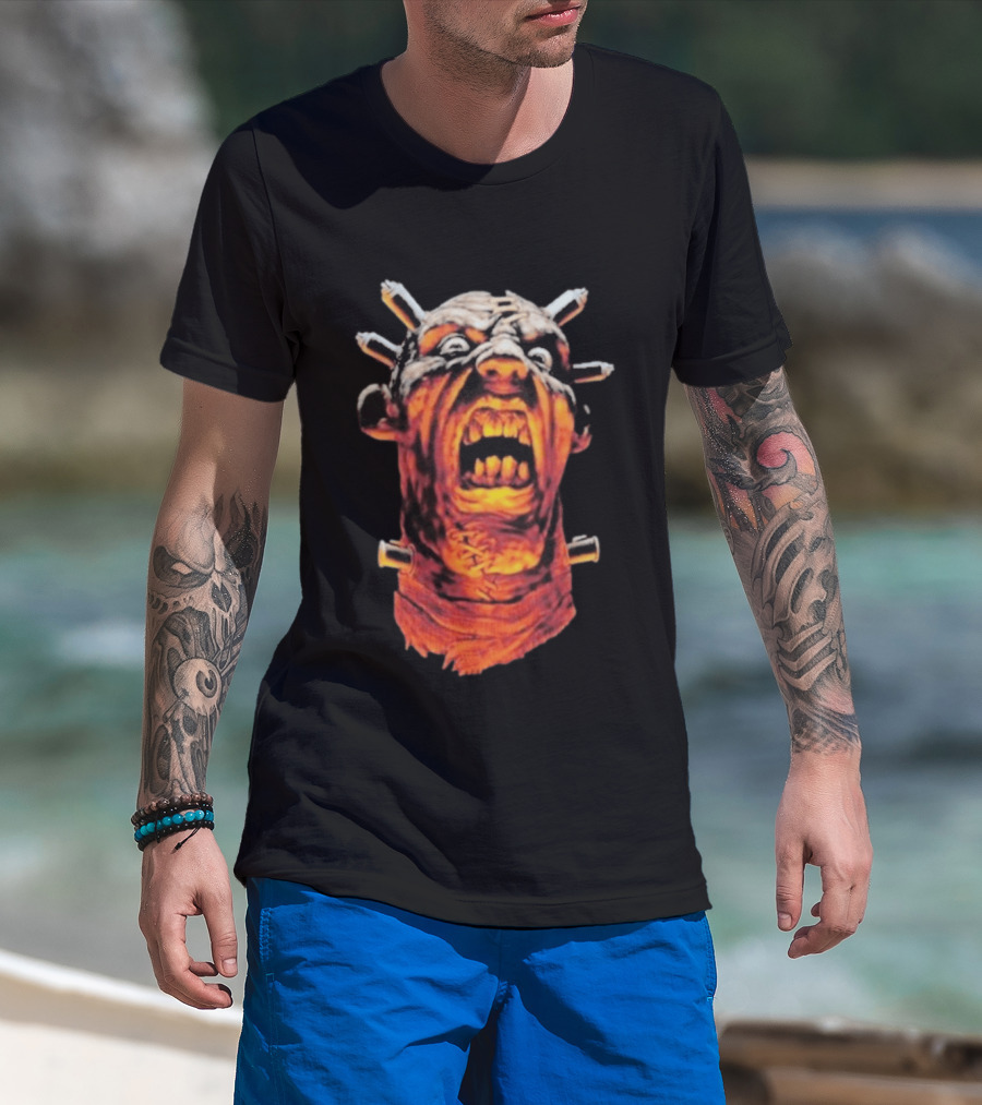 Wyco 1990s Wes Benscoter Frankenstein Horror T-Shirt