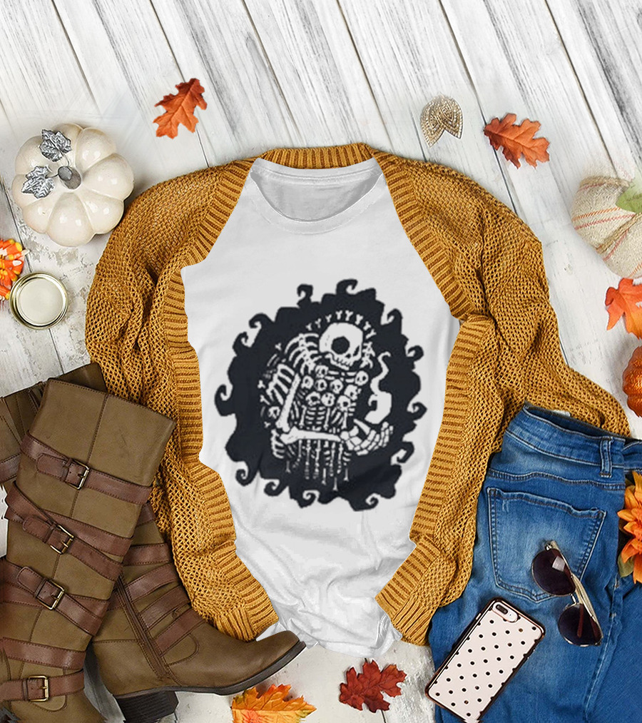 First Of The Dead Celestigail Intricate Skeleton Monster T-Shirt