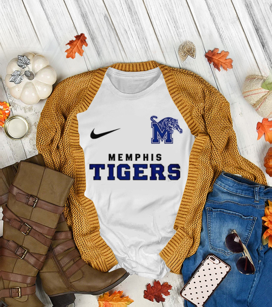 Memphis Tigers Snoopy and Friend It's The Most Wonderful Time Of The Year Nike Tiger M T-Shirt