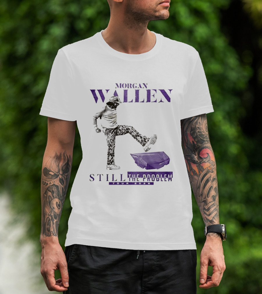 Morgan Wallen Still The Problem Tour 2026 Minnesota Vikings Collaboration T-Shirt