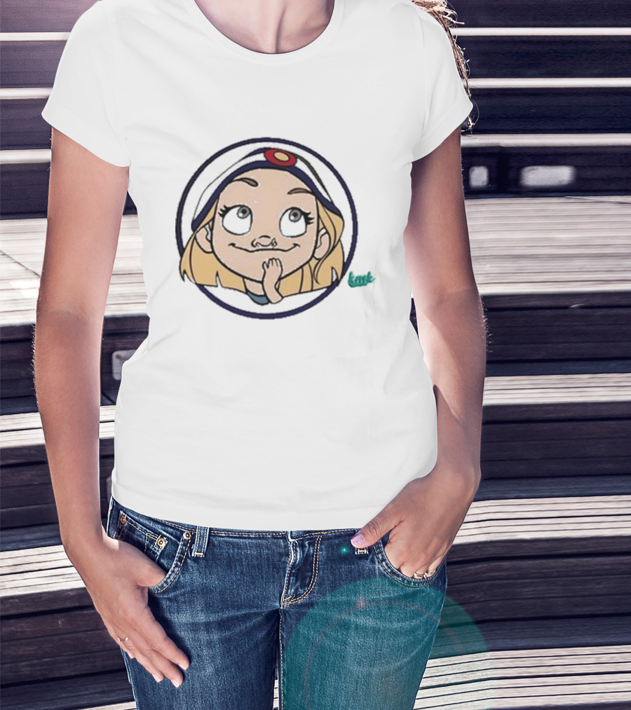 Kallmekris Riley Cartoon Character With Hat T-Shirt
