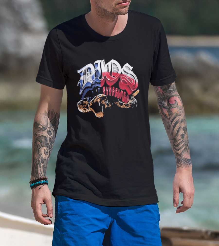 Dios Did It Ourselves Familia Dominican Flag Colors Rugged Hands T-Shirt