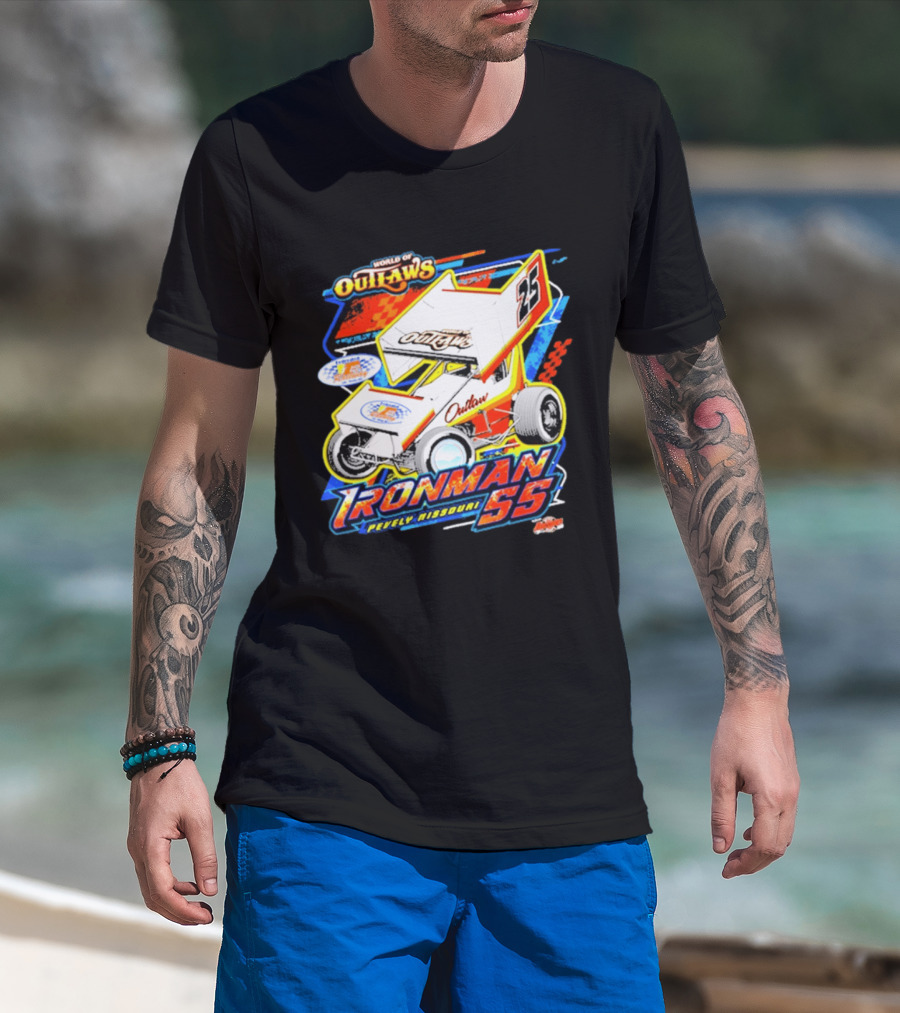 World Of Outlaws Sprint Car Series Ironman 55 Pevely Missouri Racing 23 T-Shirt