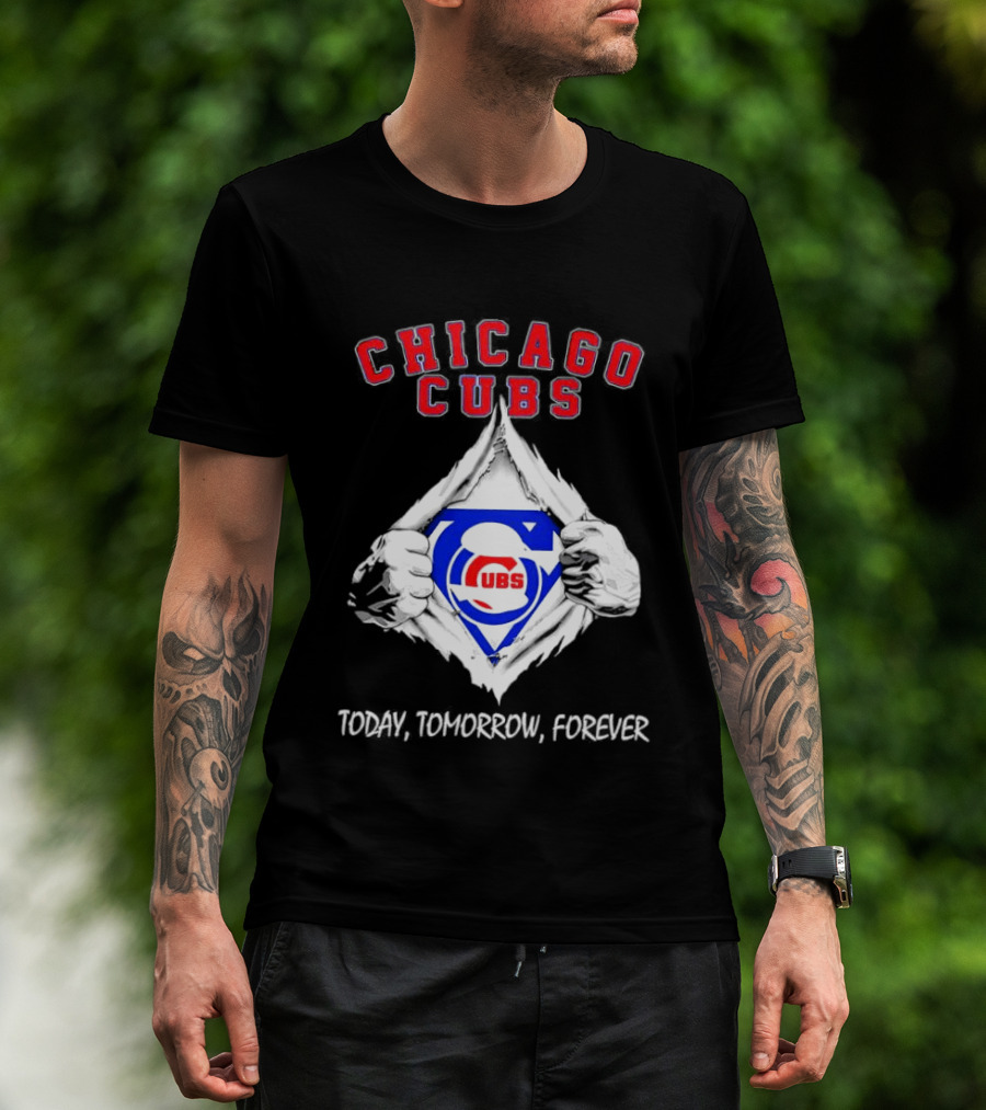 Chicago Cubs Blood Inside Me Today Tomorrow Forever T-Shirt