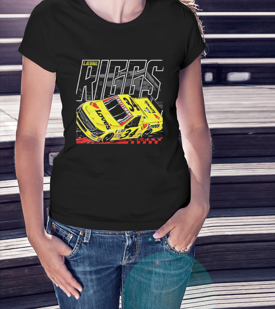 Louie Riggs Jesus Oh No I Sure Hope No One Punishes Me For My Sins Racing 34 T-Shirt
