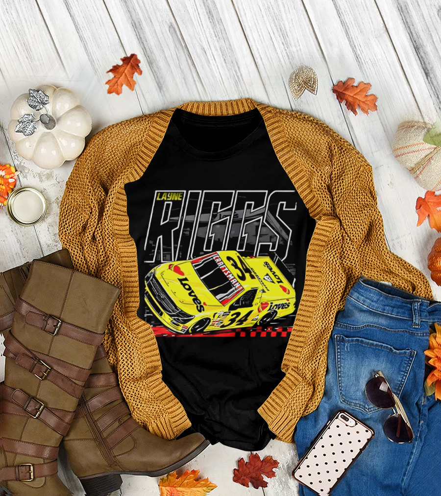 Louie Riggs Jesus Oh No I Sure Hope No One Punishes Me for My Sins Racing 34 T-Shirt