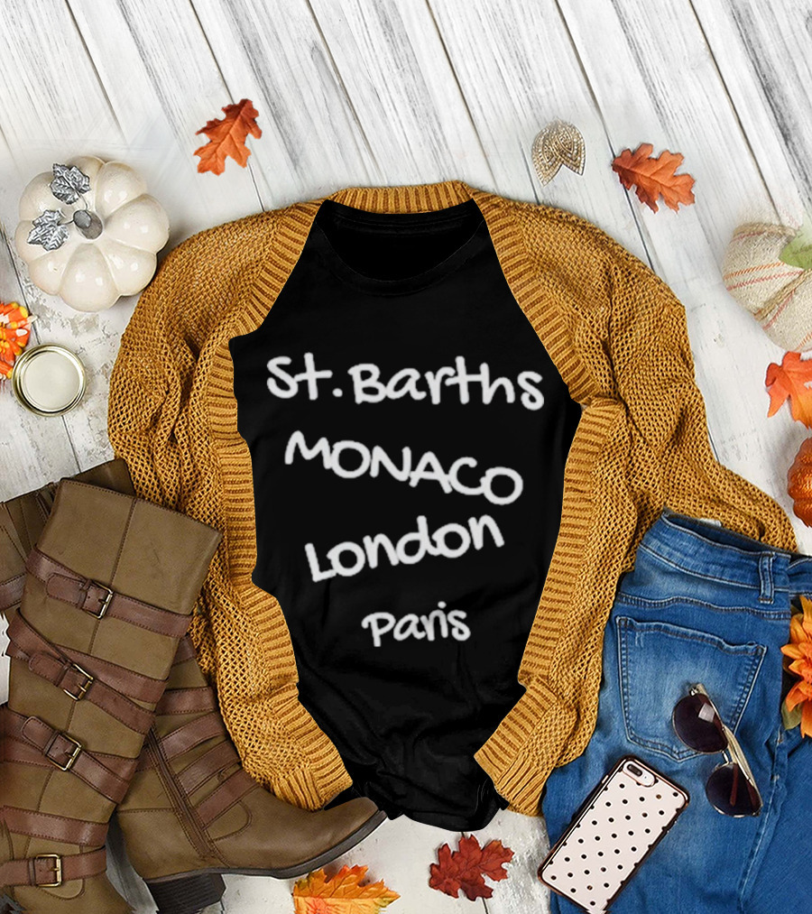 St. Barths Monaco London Paris Fashion Destination Collection T-Shirt