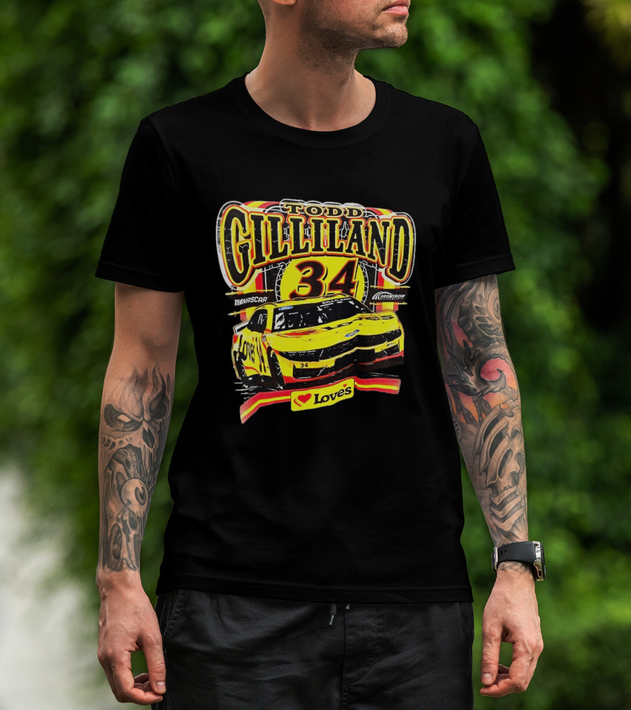 Todd Gilliland NASCAR Love's Travel Stops 34 Racing Car T-Shirt