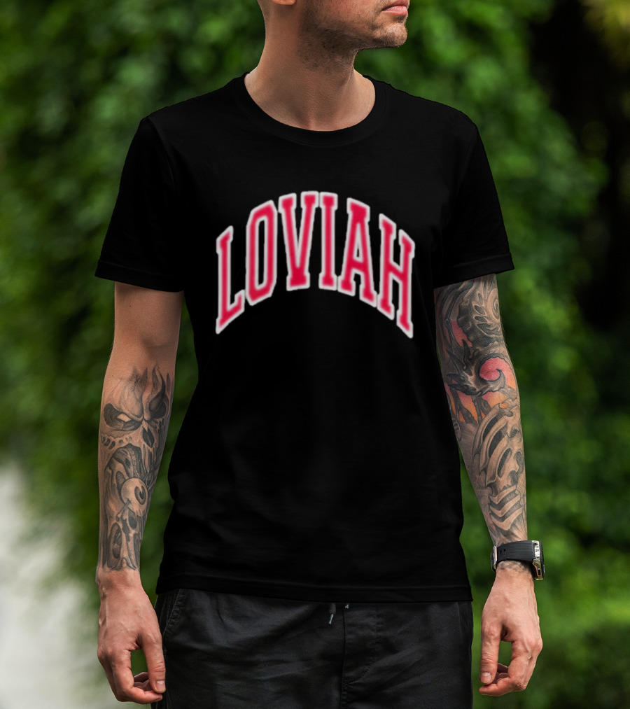 Empire Loviah Team Bold Red Arch Lettering T-Shirt