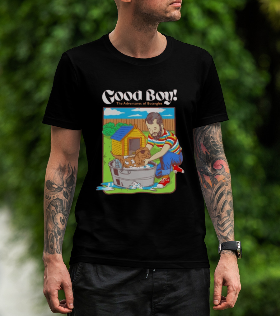 Good Boy The Adventures Of Bojangles Dog Bath Scene T-Shirt