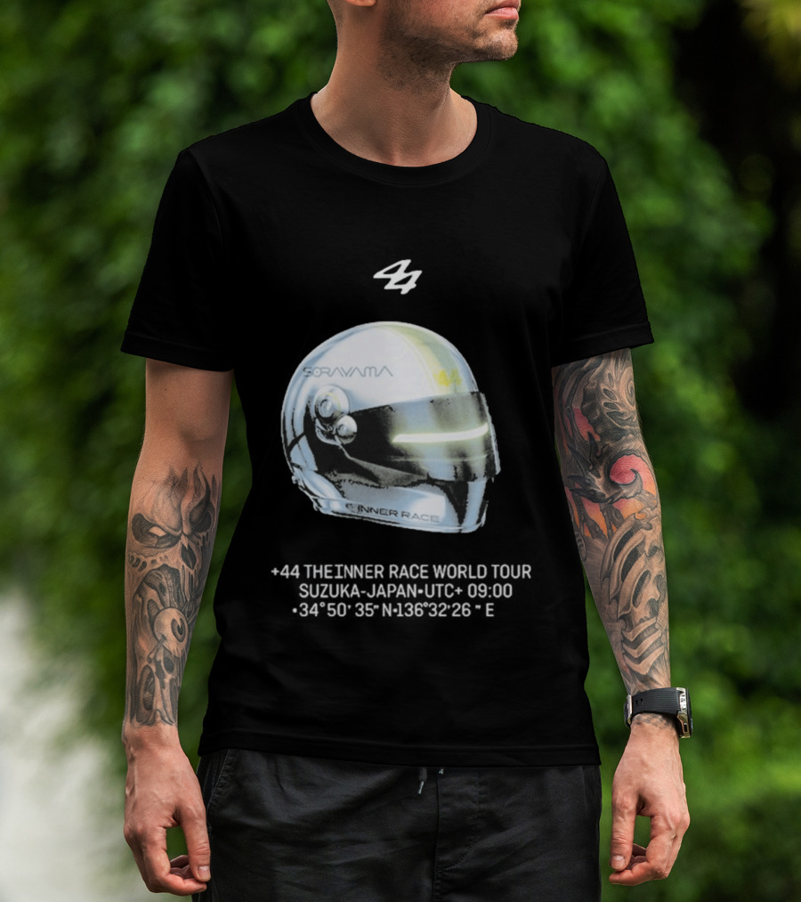 Sorayama Inner Race 44 Lewis Hamilton Helmet T-Shirt