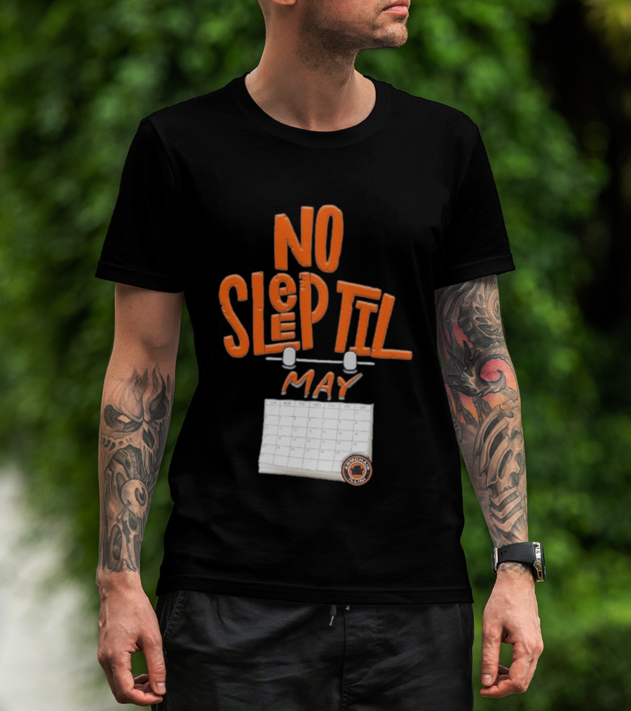 No Sleep Til May Armchair Illinois Fighting Illini Calendar T-Shirt