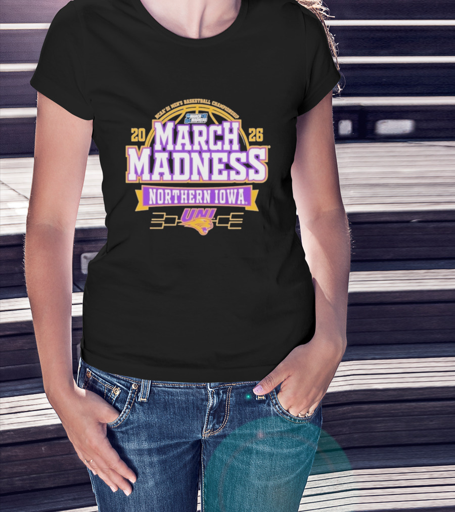 Northern Iowa Panthers 2026 NCAA DI Men's Basketball March Madness Bound Championship T-Shirt
