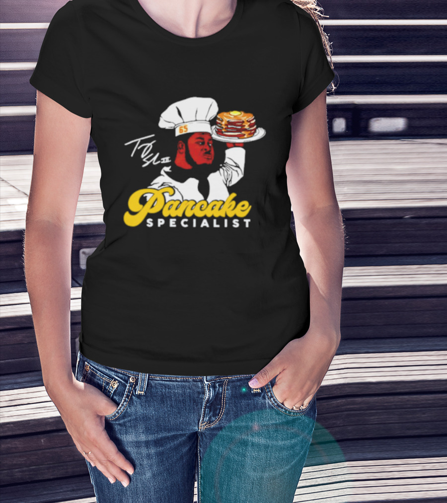 Trey Smith 65 Pancake Specialist Chef T-Shirt