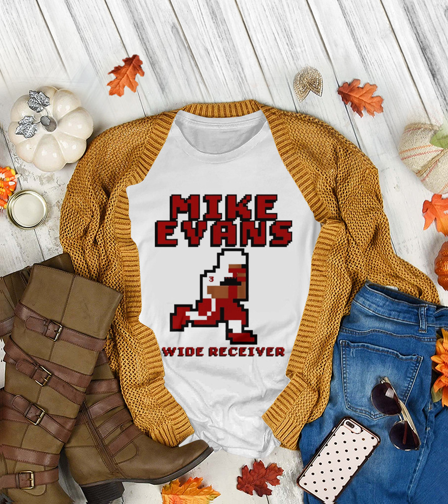 Mike Evans 8 Bit Wide Receiver NFL Football T-Shirt
