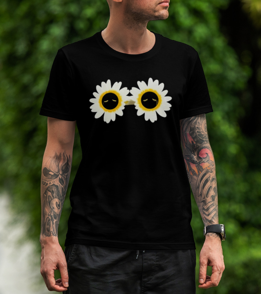Arcade Fire Flower Power Daisy Sunglasses T-Shirt