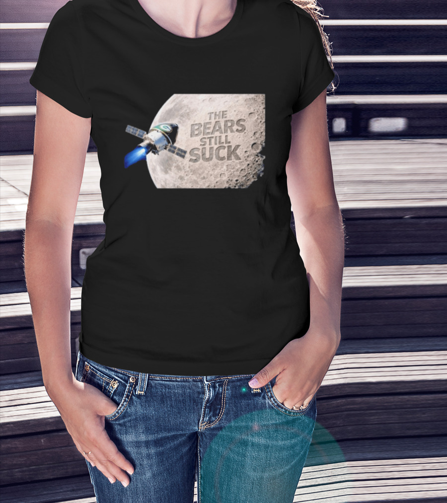 Artemis II Green Bay Packers The Bears Still Suck Moon Satellite T-Shirt