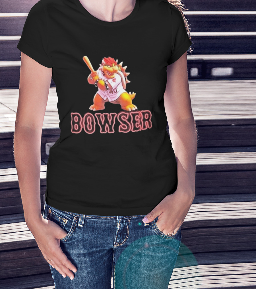 Bowser Baseball Character Caleb Durbin 40 T-Shirt