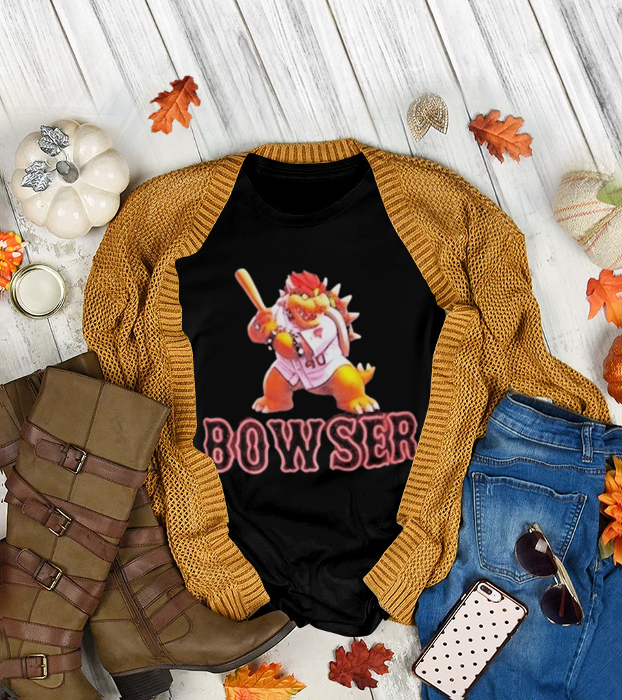 Bowser Baseball Character Caleb Durbin 40 T-Shirt