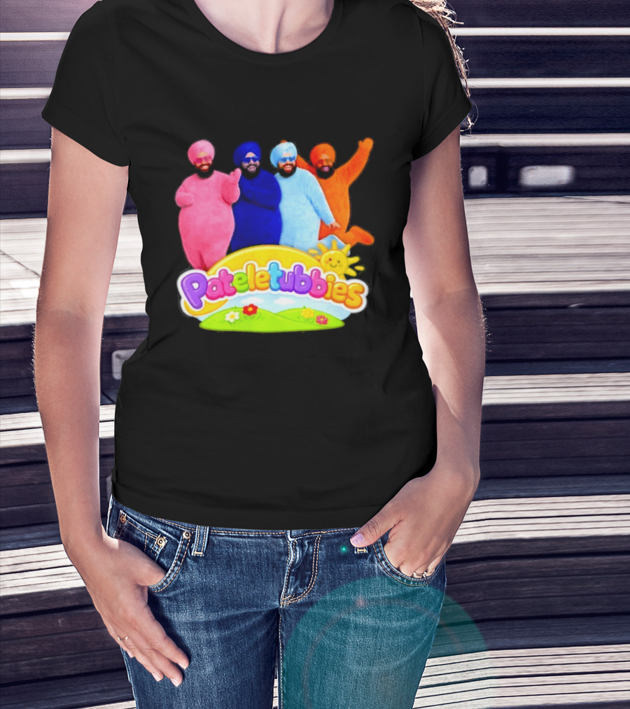 Pateletubbies Indian Characters With Colorful Outfits T-Shirt