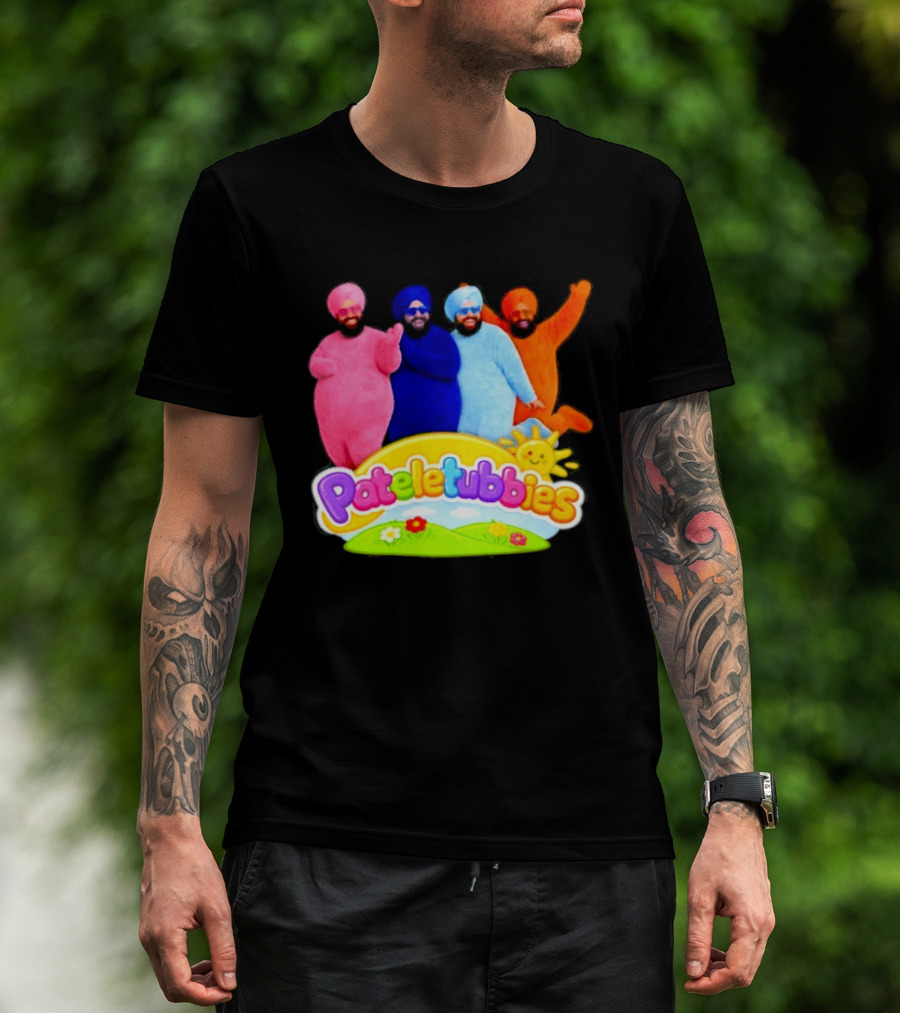 Pateletubbies Indian Characters With Colorful Outfits T-Shirt