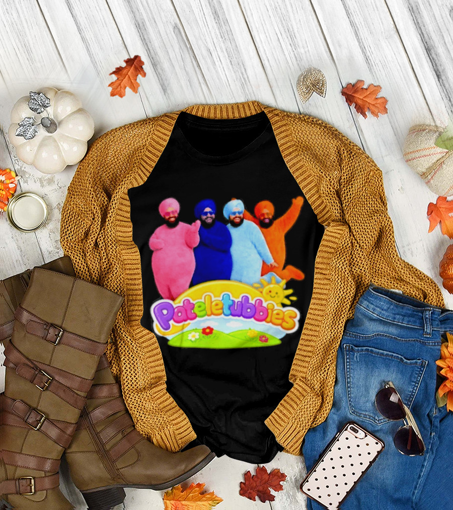Pateletubbies Indian Characters with Colorful Outfits T-Shirt