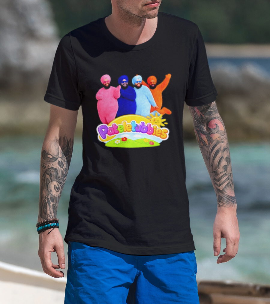 Pateletubbies Indian Characters With Colorful Outfits T-Shirt