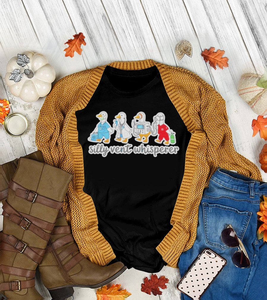 Silly Vent Whisperer Ducks in Medical Outfits T-Shirt