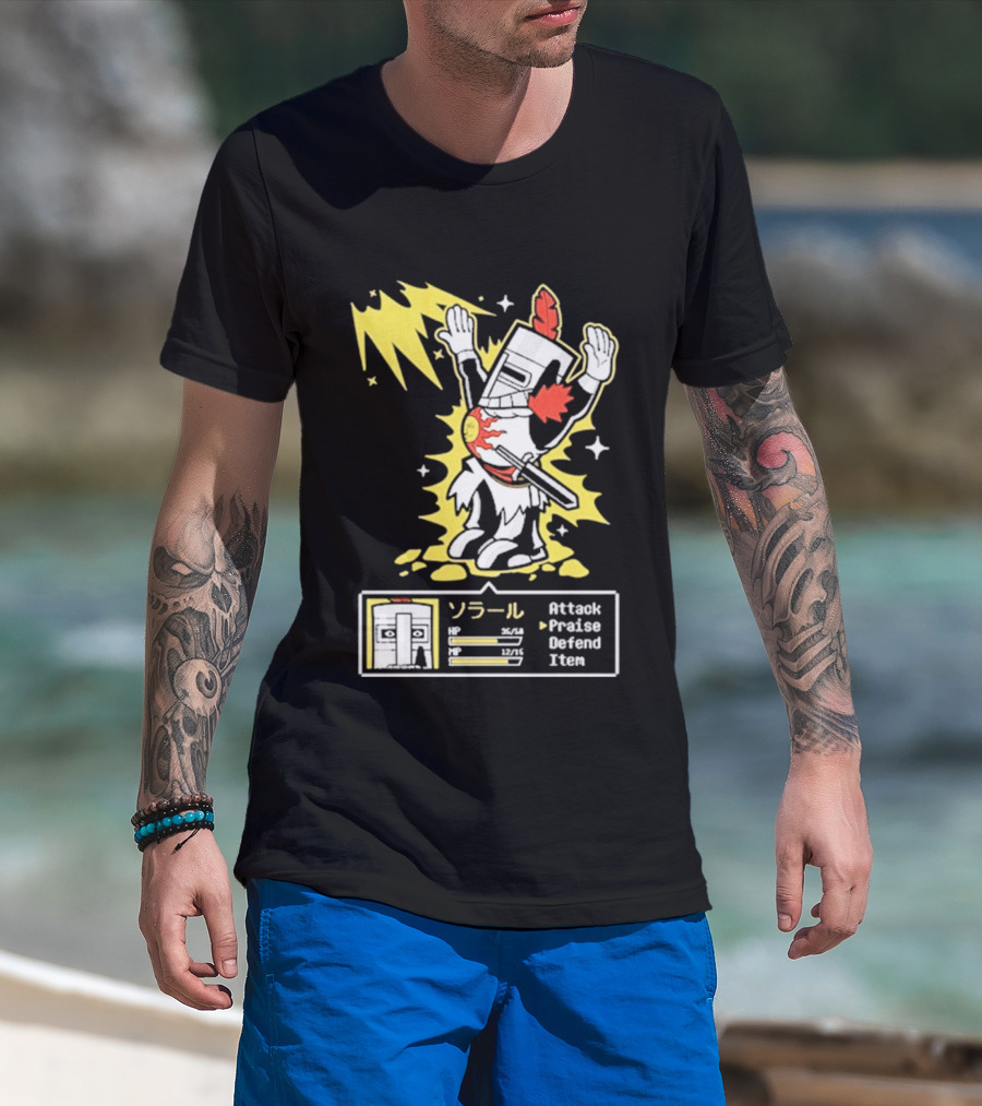Solar Man Goblin Tengu Attack Praise Defend Item T-Shirt