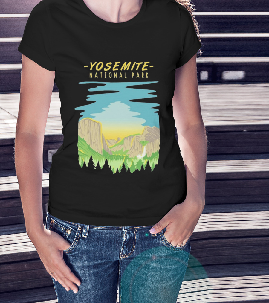 Yosemite National Park Scenic Nature Vista T-Shirt