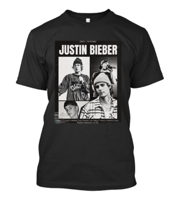 Justin Bieber Drew House Wursweile Greatest Hits Love Yourself Yummy Hold On T-Shirt