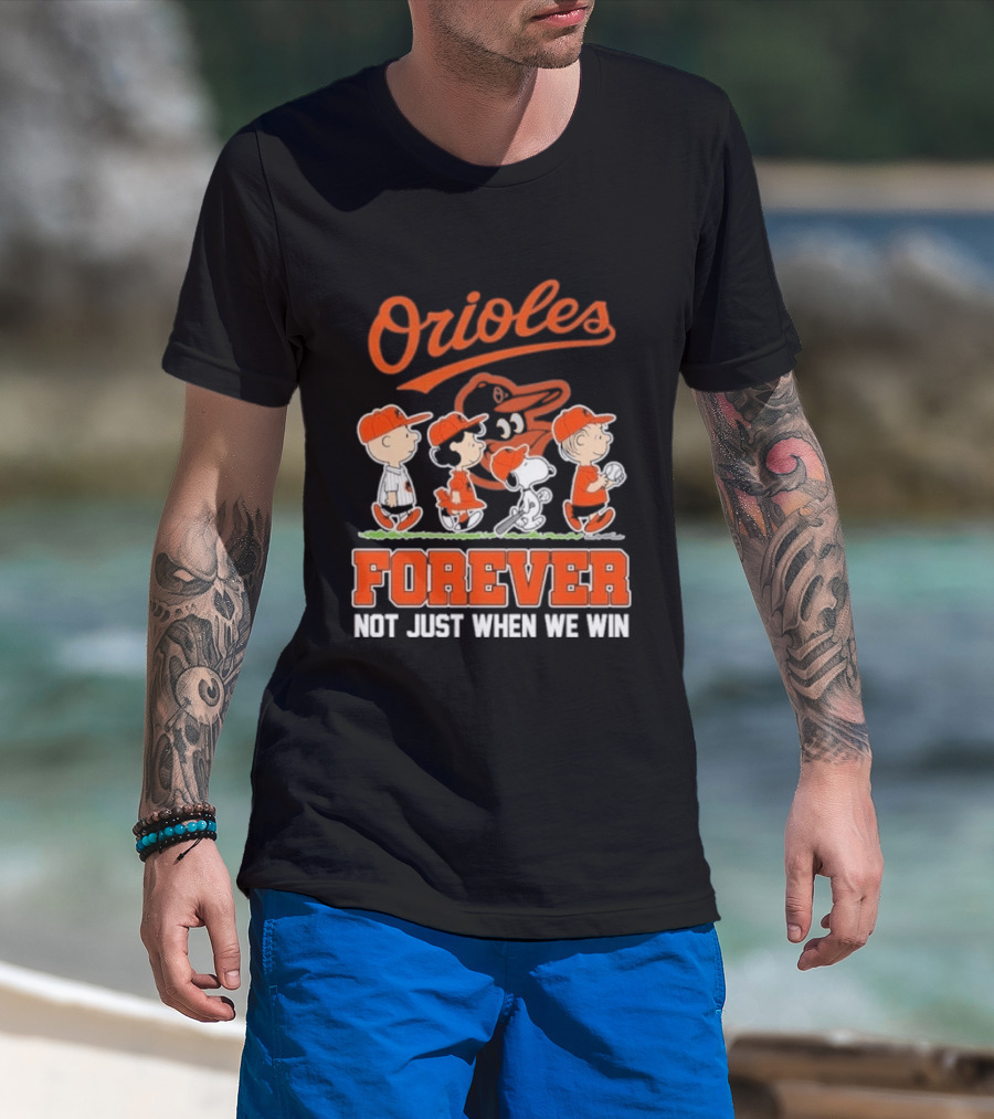 Orioles Peanuts Abbey Road Forever Not Just When We Win 2026 T-Shirt