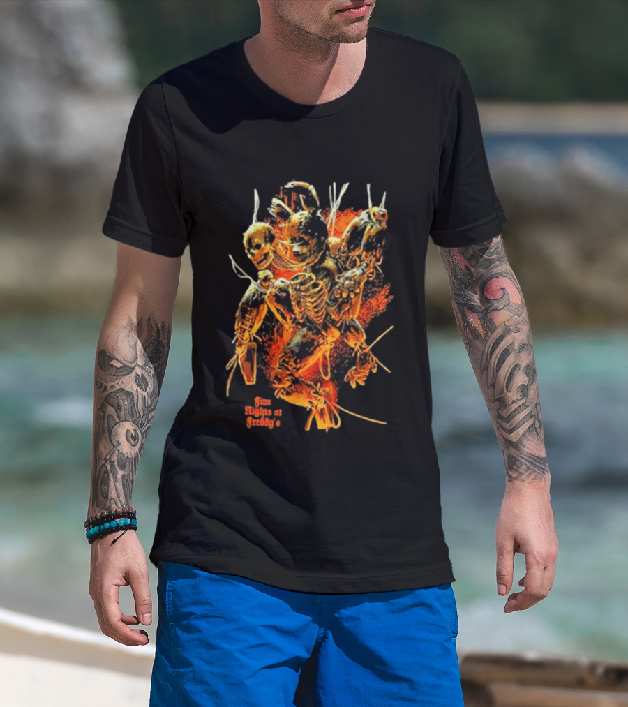 Five Nights At Freddy's 3 Springtrap Jumbo Horror Skeletons T-Shirt