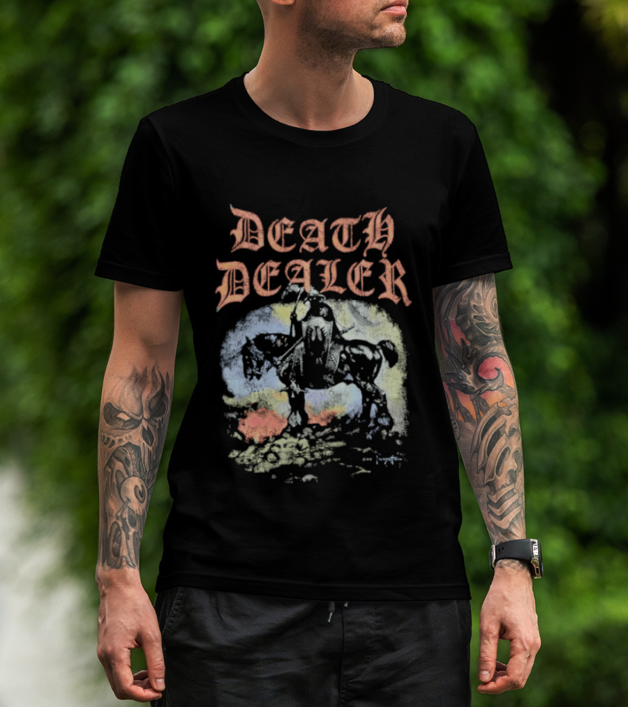 Frazetta Death Dealer Warrior Horseman T-Shirt