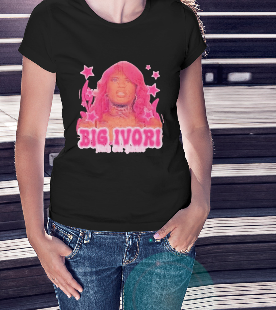 Big Ivori Bitch Got Parked Ivori Minor Stars Retro Pink Aesthetic T-Shirt