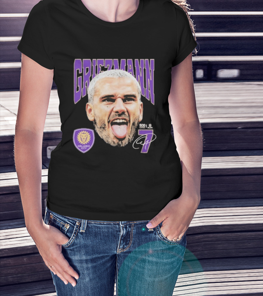 Griezmann Orlando City 7 Soccer Legend Celebration 500 T-Shirt