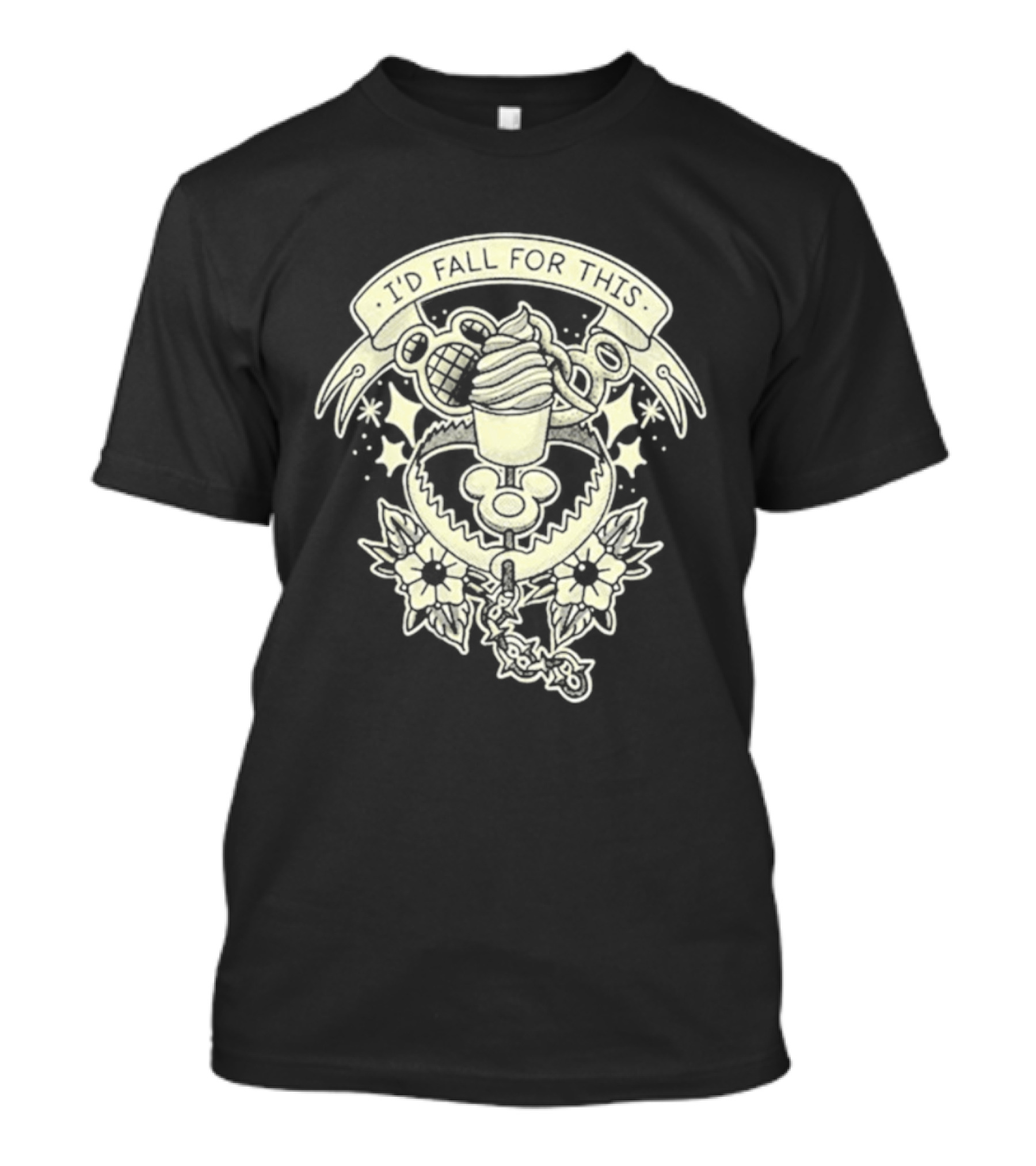Our I'd Fall For This Tattoo Ice Cream Roses T-Shirt