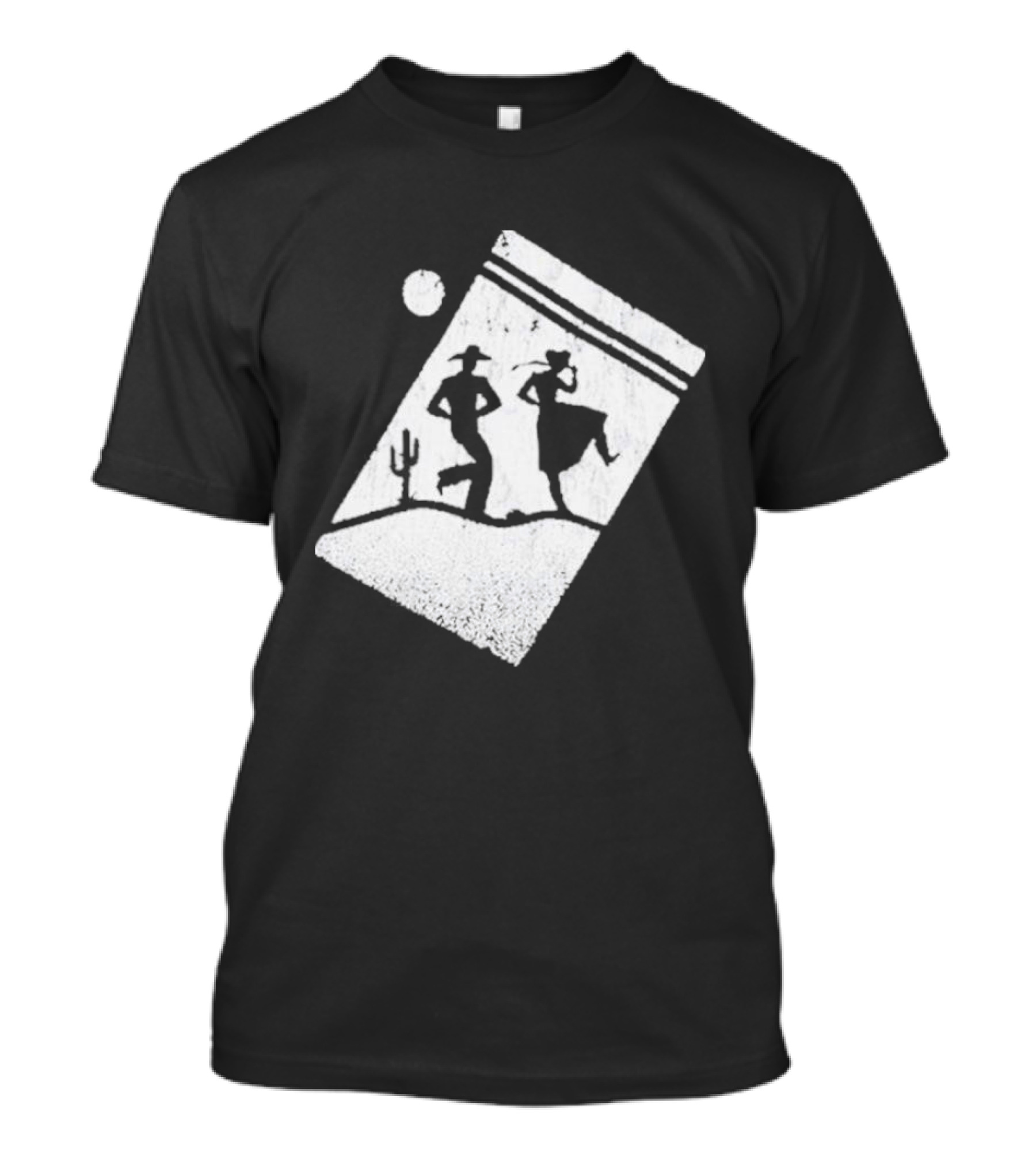 Paul Cauthen Cocaine Country Dancing Silhouette Cowboys Western T-Shirt