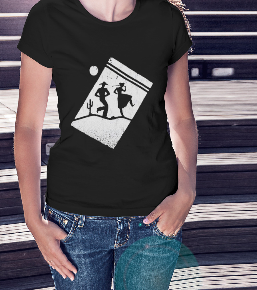 Paul Cauthen Cocaine Country Dancing Silhouette Cowboys Western T-Shirt