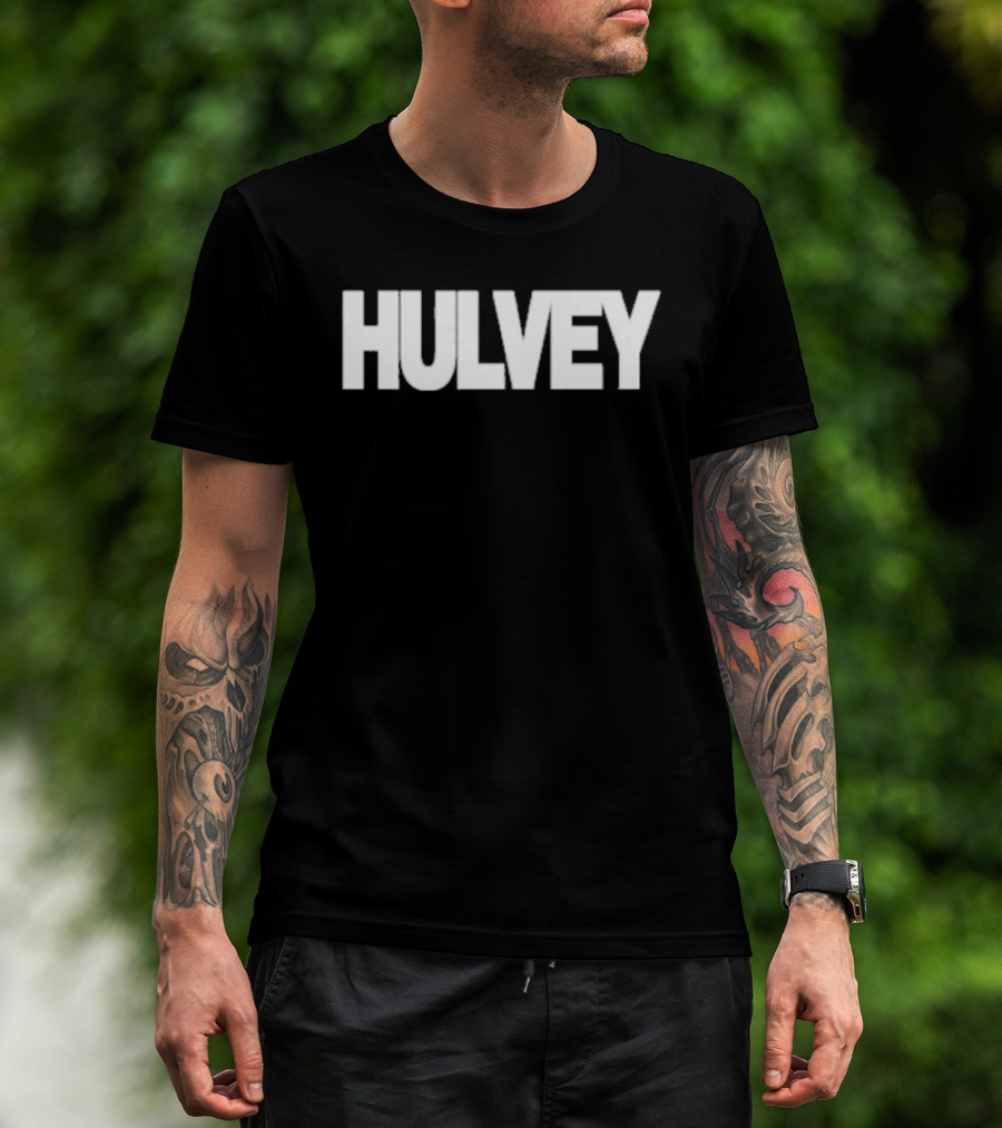 Hulvey Dave Bold White Lettering T-Shirt