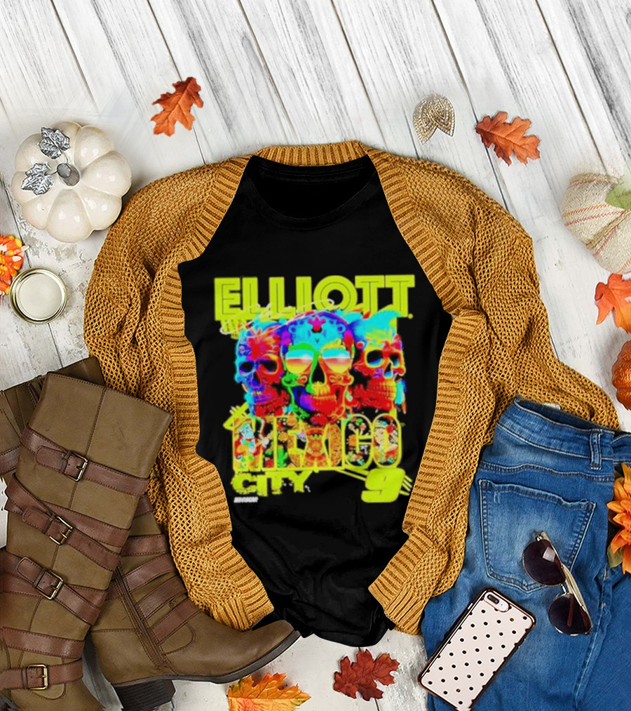 Elliott Mexico City Multicolor Skull T-Shirt