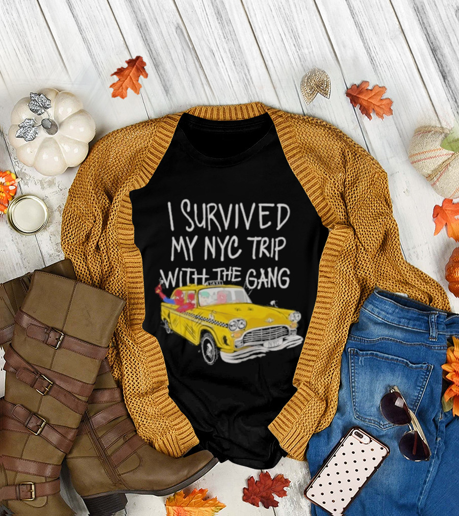 I Survived My NYC Trip With the Gang Spider Perks Taxi Adventure T-Shirt